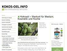 Tablet Screenshot of kokos-oel.info